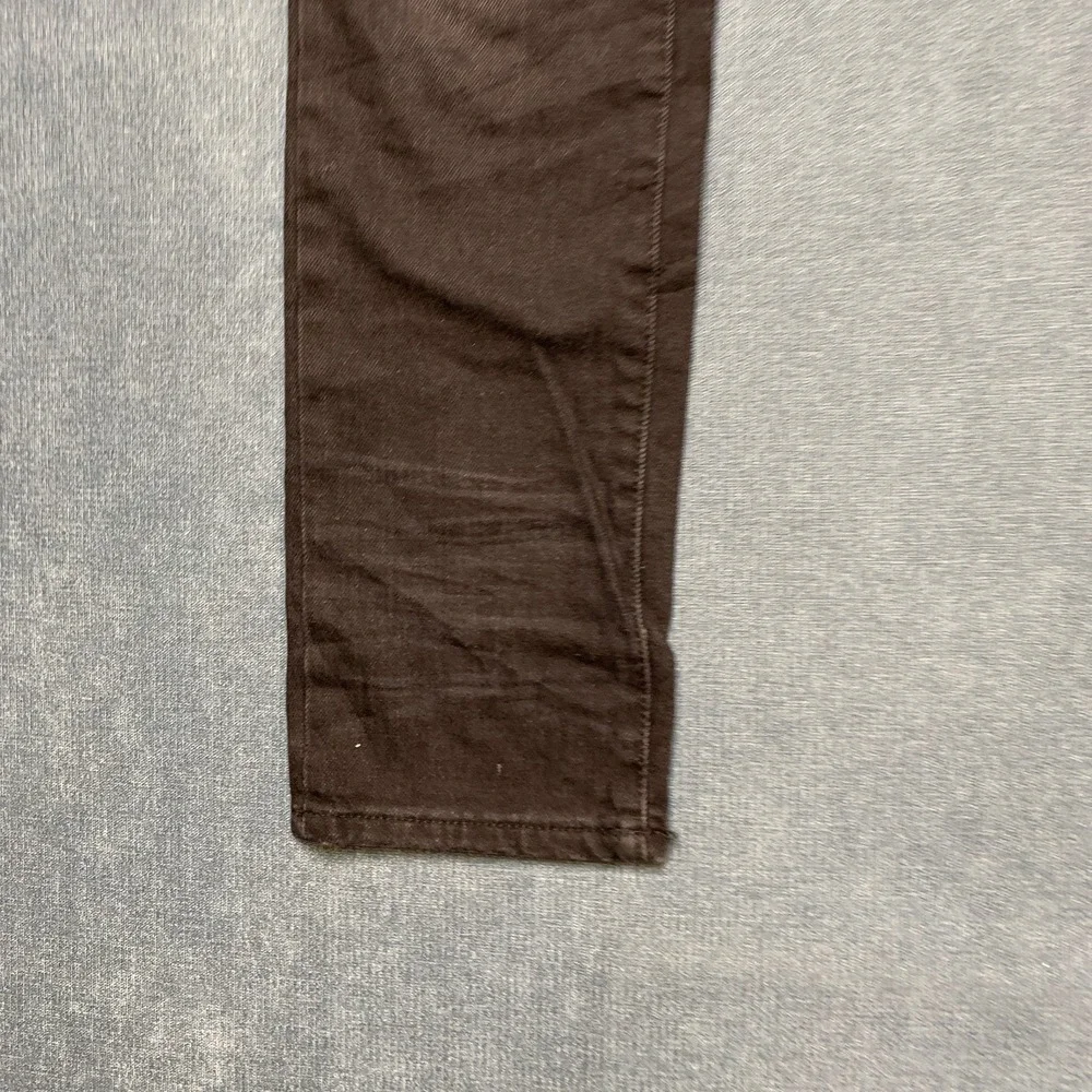 Aeropostale Skinny Taper Jeans Mens 28x32 Black Denim Distressed Dark Wash